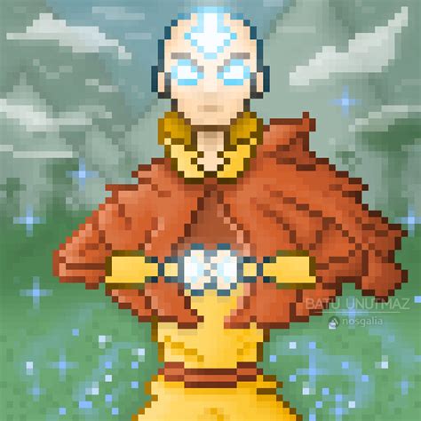 Artstation Avatar The Last Airbender Aang Pixel Art