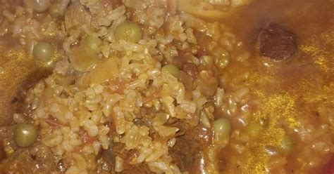 Guiso De Arroz Integral Osobuco Y Arvejas Receta De Noemi Cookpad