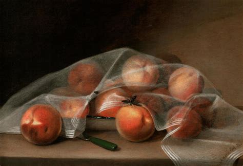 Covered Peaches By Raphaelle Peale Paper And Canvas Print