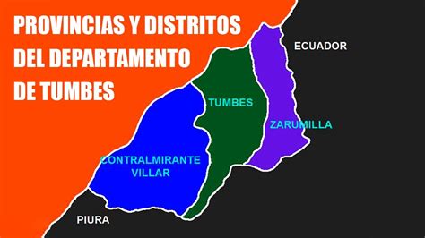 Provincias y Distritos del Departamento de Tumbes PERÚ YouTube