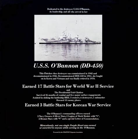 Uss Obannon Dd 450 National Museum Of The Pacific War