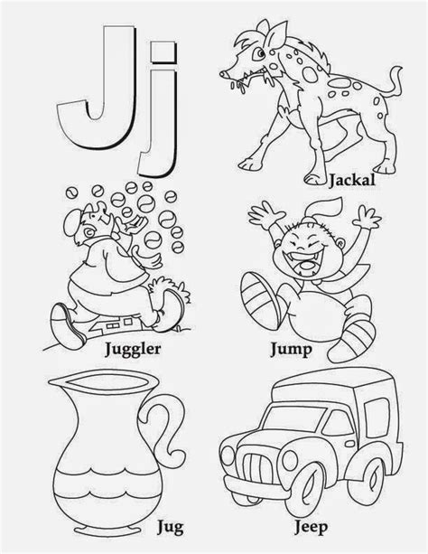 Letter J Printable Worksheets