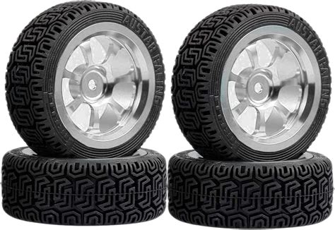 Amazon Wonfast Pcs Mm Rally Rubber Tires And Spokes Aluminium