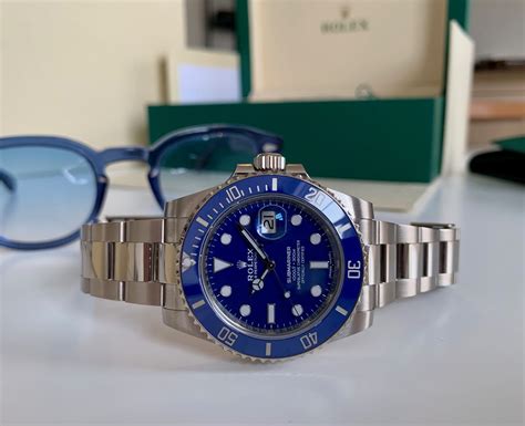 ROLEX SUBMARINER 18CT WHITE GOLD BLUE DIAL 116619LB Carr Watches