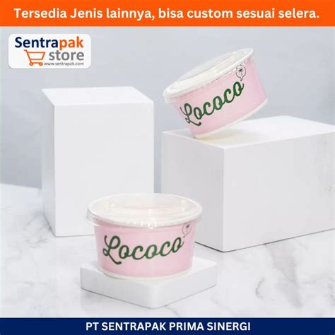 Paper Cup Ice Cream Oz Cup Es Krim Harga Pabrik