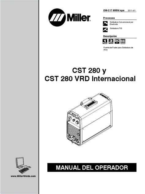 Manual CST 280 Miller | PDF | Soldadura | Construcción