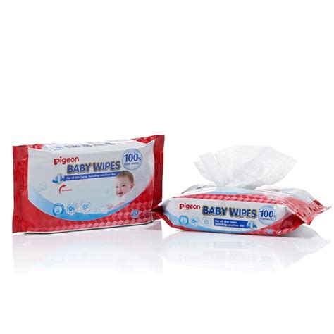 100% Pure Water Baby Wipes - Pigeon Malaysia