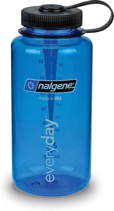 Nalgene Tritan Wide Mouth Bottle 32 Oz Blue W Black 32 Ounce Blue