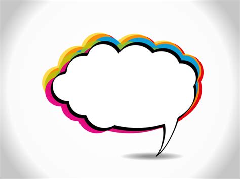 Colorful Speech Bubble