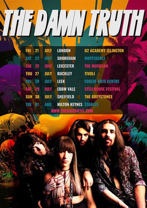 Montreal Rock And Rollers The Damn Truth” Announce Summer 2023 Uk Tour