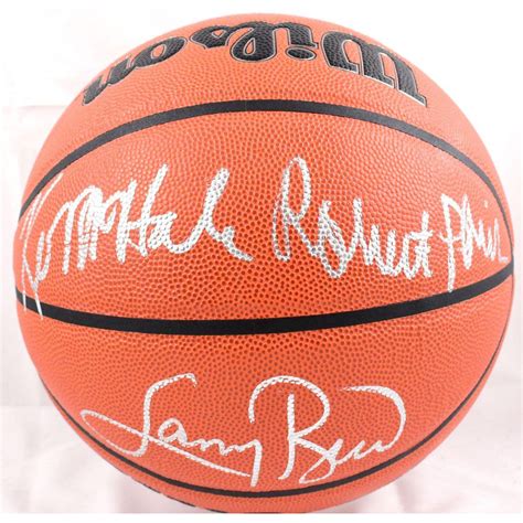 Larry Bird Kevin Mchale Robert Parish Signed Nba Basketball Beckett