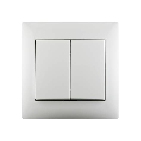 Interruptor Conmutador Doble Monoblock Lika Color Blanco Leroy Merlin