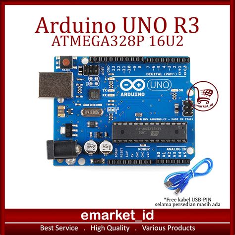 Jual Arduino Uno R3 Atmega328p Dip Atmega 16u2 Compatible Board