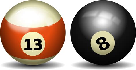 Clipart - pool, biliardas, billiards, ball