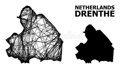 Kaart Van De Provincie Drenthe Collage Van Wijn En Druiven Van