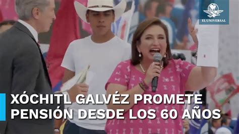 Xóchitl Gálvez hace pacto de sangre y promete no quitar programas