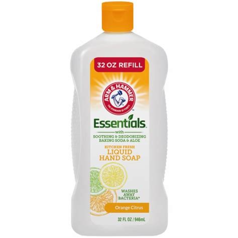 Arm & Hammer Essentials Orange Citrus Liquid Hand Soap Refill, 32 oz ...