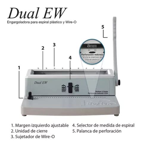 Engargoladora Dual Ew Espiral Pl Stico Y Arillo Met Lico En Venta En