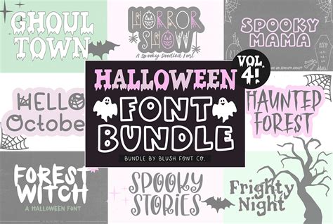 HALLOWEEN FONT BUNDLE Vol. 4 — BLUSH FONT CO.