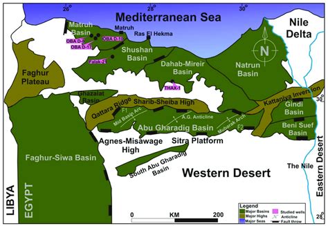 Major Sedimentary Basins Adjoining Highs And Controlling Structures