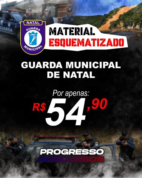 MATERIAL GUARDA MUNICIPAL DE NATAL RN Progresso Concursos