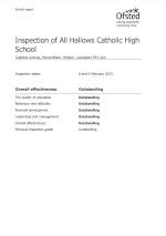 OFSTED Report 2023 - All Hallows Catholic High School