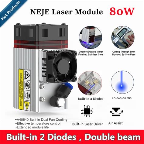 Neje A W High Power Nm Double Beam Laser Module Kit For Cnc