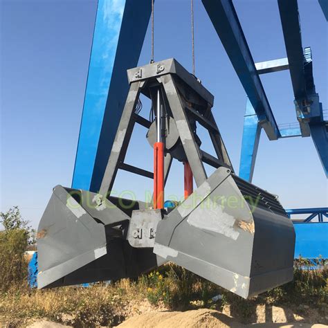 Wire Rope Radio Cbm Remote Hydraulic Clamshell Bucket