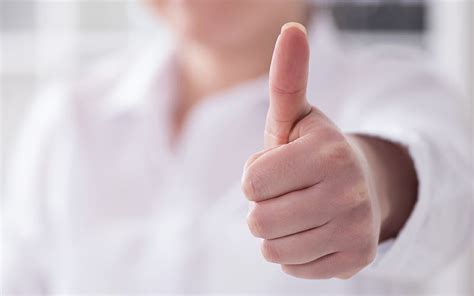 Thumbs Up Success Sign Business Concepts Business Man Thumbs Up