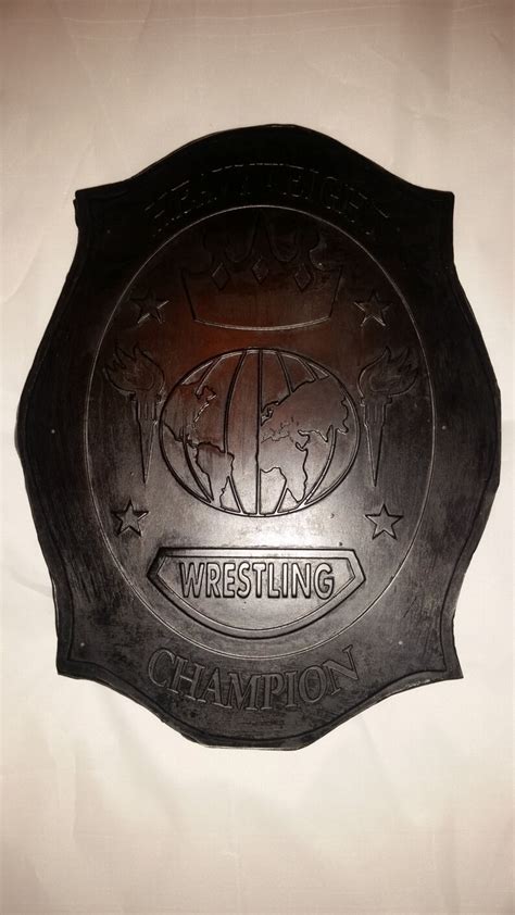 Championship Belt Plates Tribute Heavyweight Plasticresin Etsy