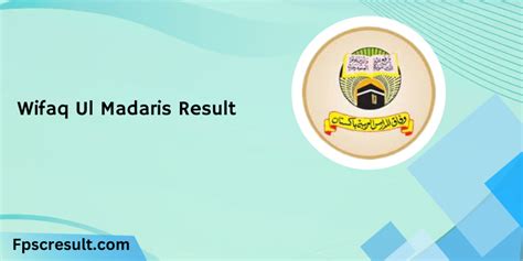 Wifaq Ul Madaris Result Hijri