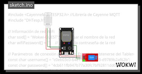 Cayenne Sensor De Temperatura Y Humedad Wokwi ESP32 STM32 Arduino