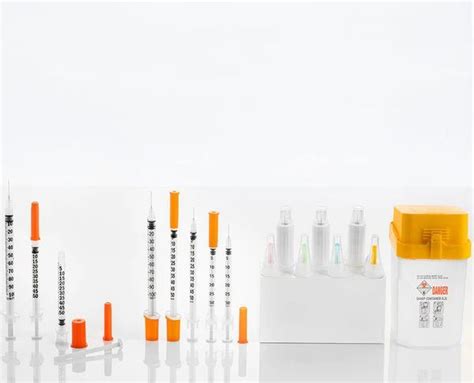 Medical Disposable Sterile Safety Precisely Graduated Orange Insulin