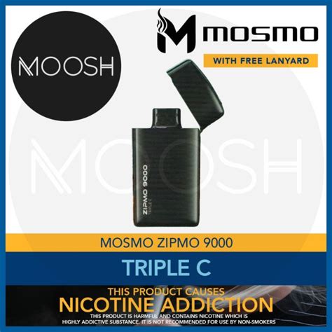 Vape Mosmo Zipmo 9000 Free Lanyard Triple C Lazada Ph