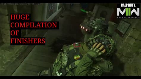 Huge Compilation Of Finishers Call Of Duty Modern Warfare Youtube