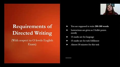 Igcse And O Levels English 1123 Directed Writing Formats Youtube