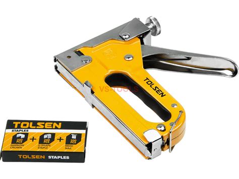 Heavy Duty Chrome 3 Way Stapler Staple Gun Nailer Crown U Shape