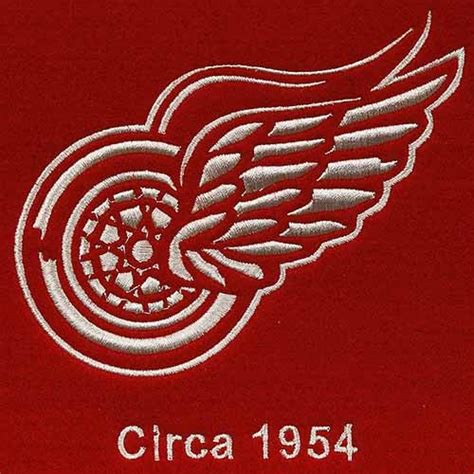 Detroit Red Wings Logo Evolution Felt Banner - Vintage Detroit Collection