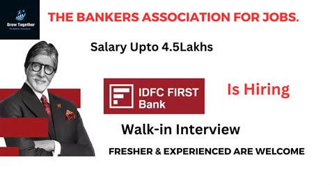 Idfc First Bank Is Hiring Idfc First Bank Jobs For Freshers