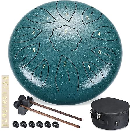 LOMUTY Handpan Drum 12 Tones 22 Inch Steel Tongue Drum Avec Sac Souple