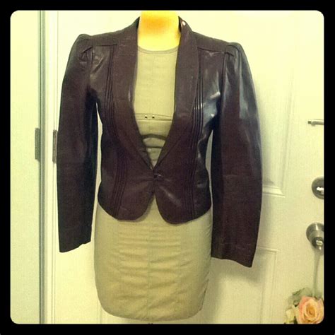 Dark Brown Leather Jacket - Gem