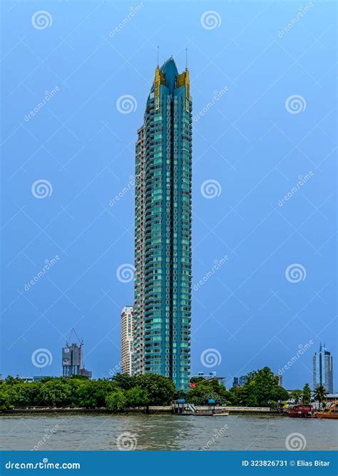 BKK Building Residential Apartments Chao Phraya River Bangkok Thailand
