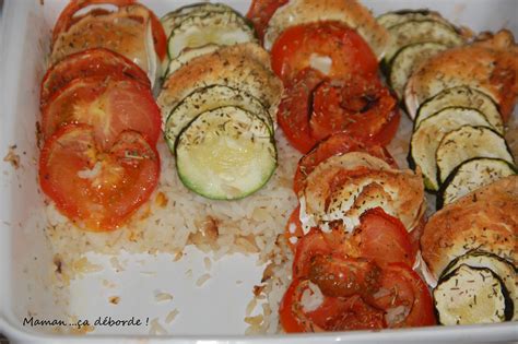 Tian Courgette Tomate Et Ch Vre Sur Lit De Riz Maman A D Borde