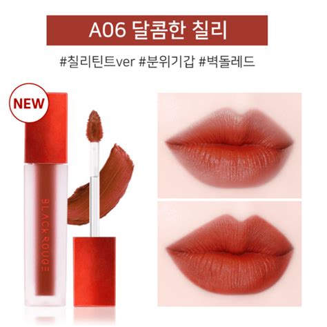 Son Kem Lì Black Rouge Air Fit Velvet Tint A06 Brick Red CHÂU STORE