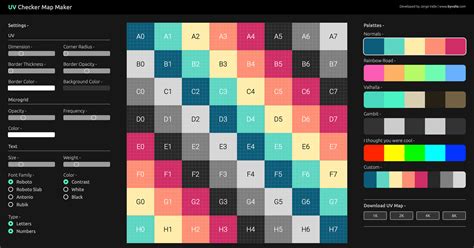 Uv Checker Map Maker Custom Uv Textures Vinzi