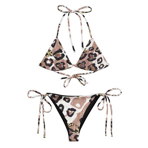 Coco Leopard Eco Friendly Bikini Beach Activewear Leopard String