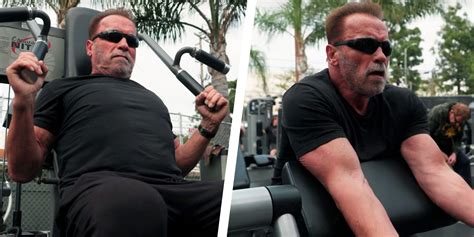 Arnold Schwarzenegger Working Out Again