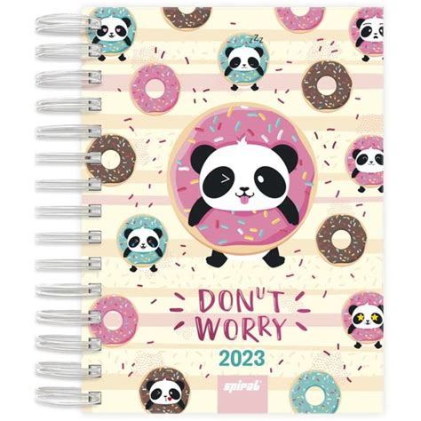 Agenda Di Ria Panda Folhas Spiral Ten Pt Un