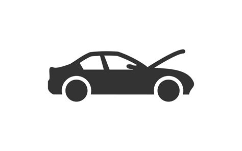 BROKEN CAR icon logo for template vector with black color. 17582215 ...