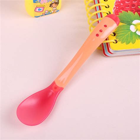 Baby Spoon Soft Silicone Temperature Change Color Spoon Children